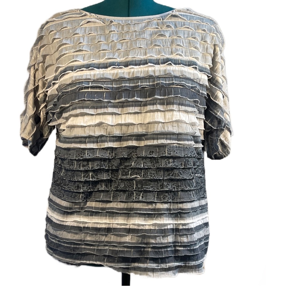 Notations Ruffled Blouse, Size 16